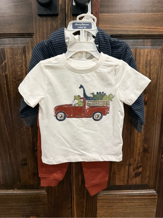 Tommy Bahama Other - Cream Tee with Red Truck & Dino Graphic